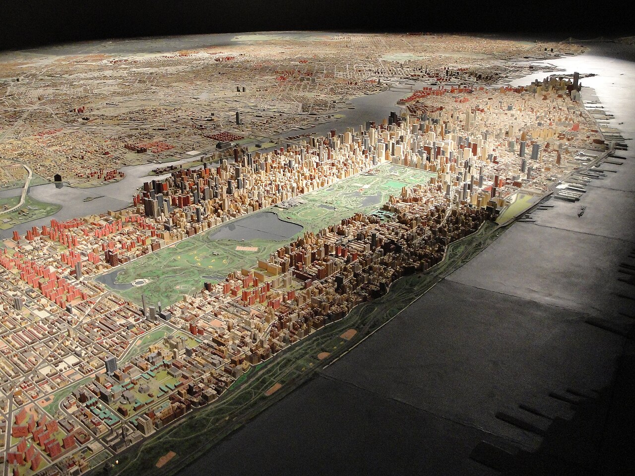 The Panorama of the City of New York scale model at the Queens Museum