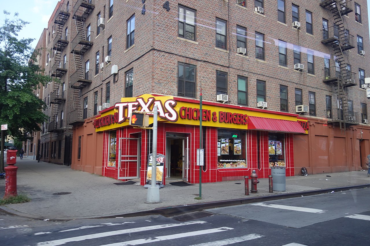 From the Bx9 td 11, Texas Chicken and Burgers